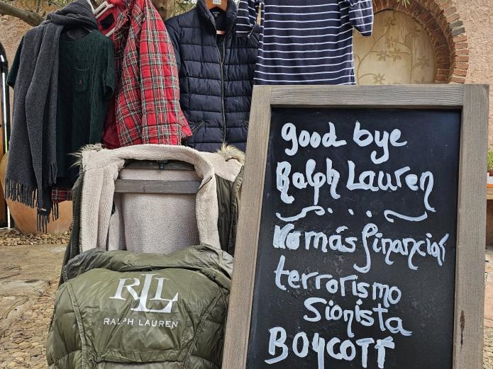 Adiós Ralph Lauren, Boycott Israel