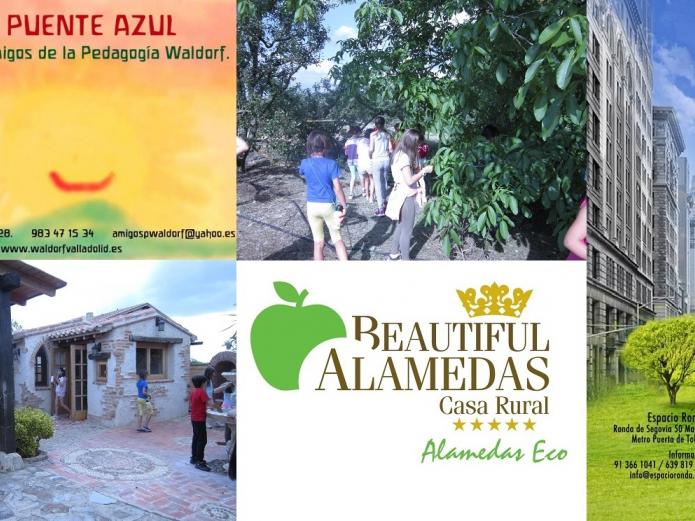 Los niños de la escuela Waldorf de Valladolid, el Puente Azul