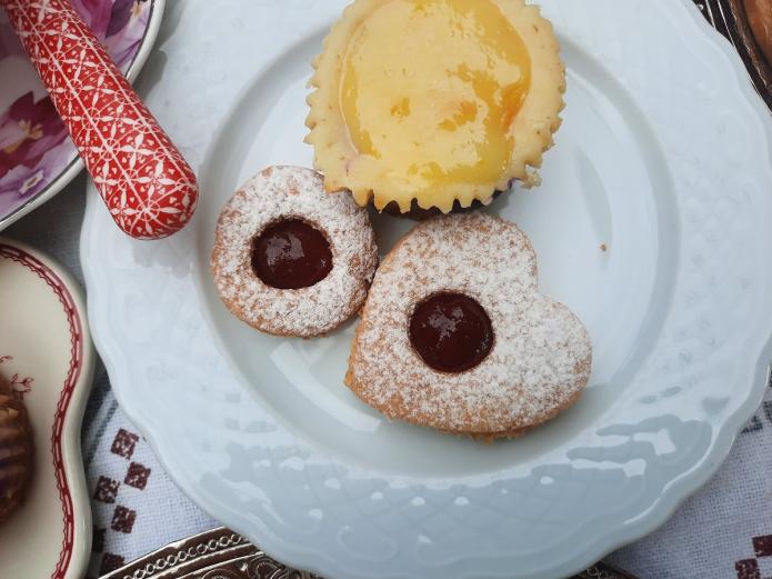 Mini tartas de queso ecológicas con limón y arándanos 