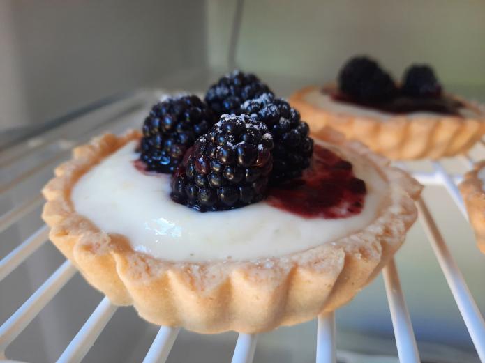Tartaletas ecológicas de moras bio