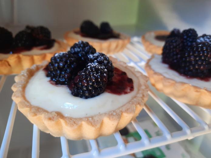 Tartaletas ecológicas de moras bio