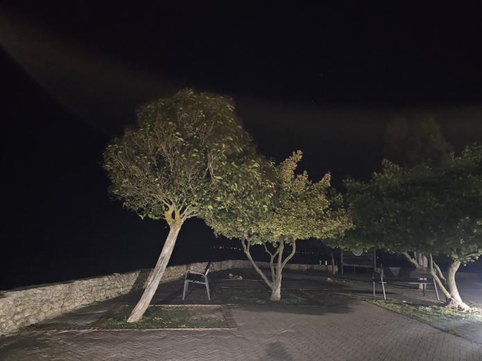 La Muela de Castronuño de noche